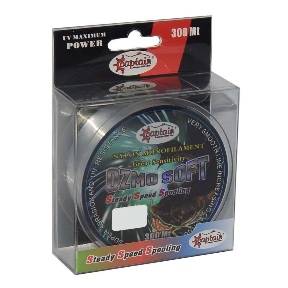 Captain Ozmo Soft 300mt Monofilament Misina Beyaz Standart - 0.33 MM