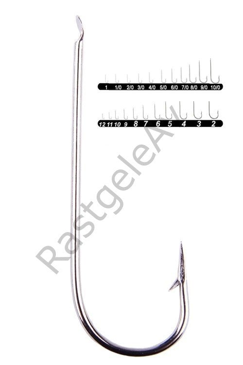 Youvella 1302 Palalı Düz Olta İğnesi 100'lü Kutu Nikel