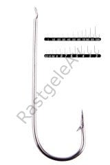 Youvella 1302 Palalı Düz Olta İğnesi 100'lü Kutu Nikel
