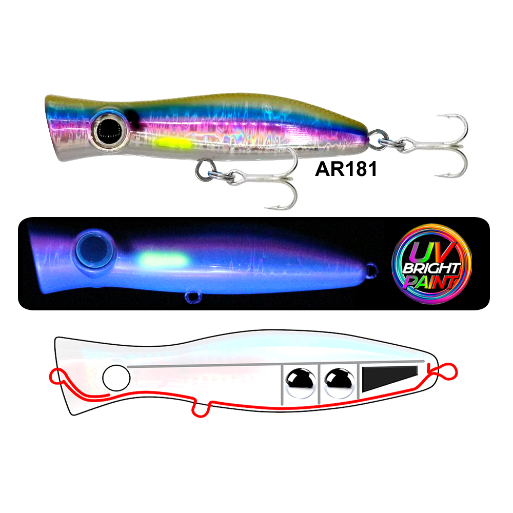 Blitz Popper 105Mm 30Gr Su Üstü Maket Balık AR181