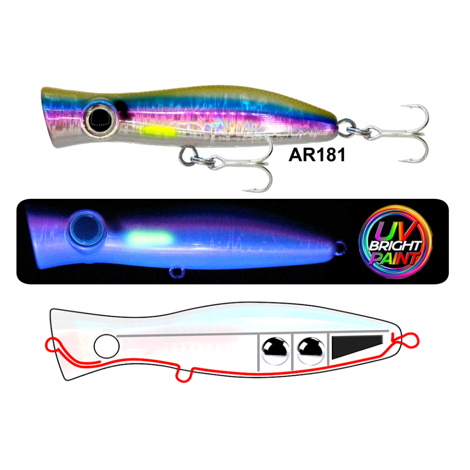 Blitz Popper 105Mm 30Gr Su Üstü Maket Balık AR181
