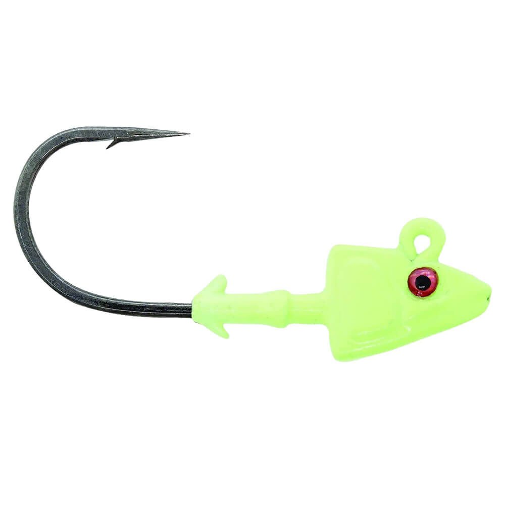 Mustad Sd824 Shad Jighead Sahte Yemi GG - GLOW GREEN - 10GR - 3LU - 3-0