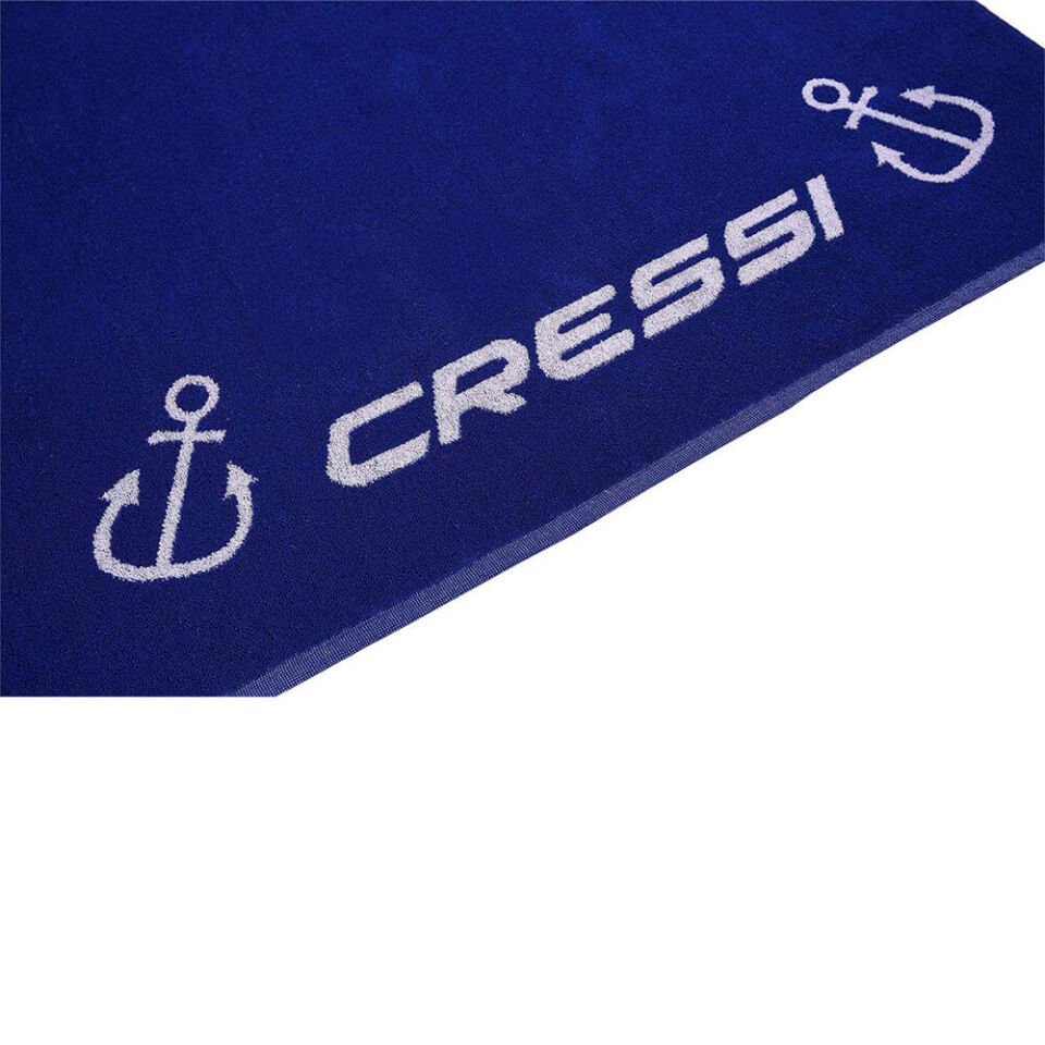 Cressi Cotton Frame Yüzde Yüz Pamuklu Plaj Havlusu NAVY - 90X180CM