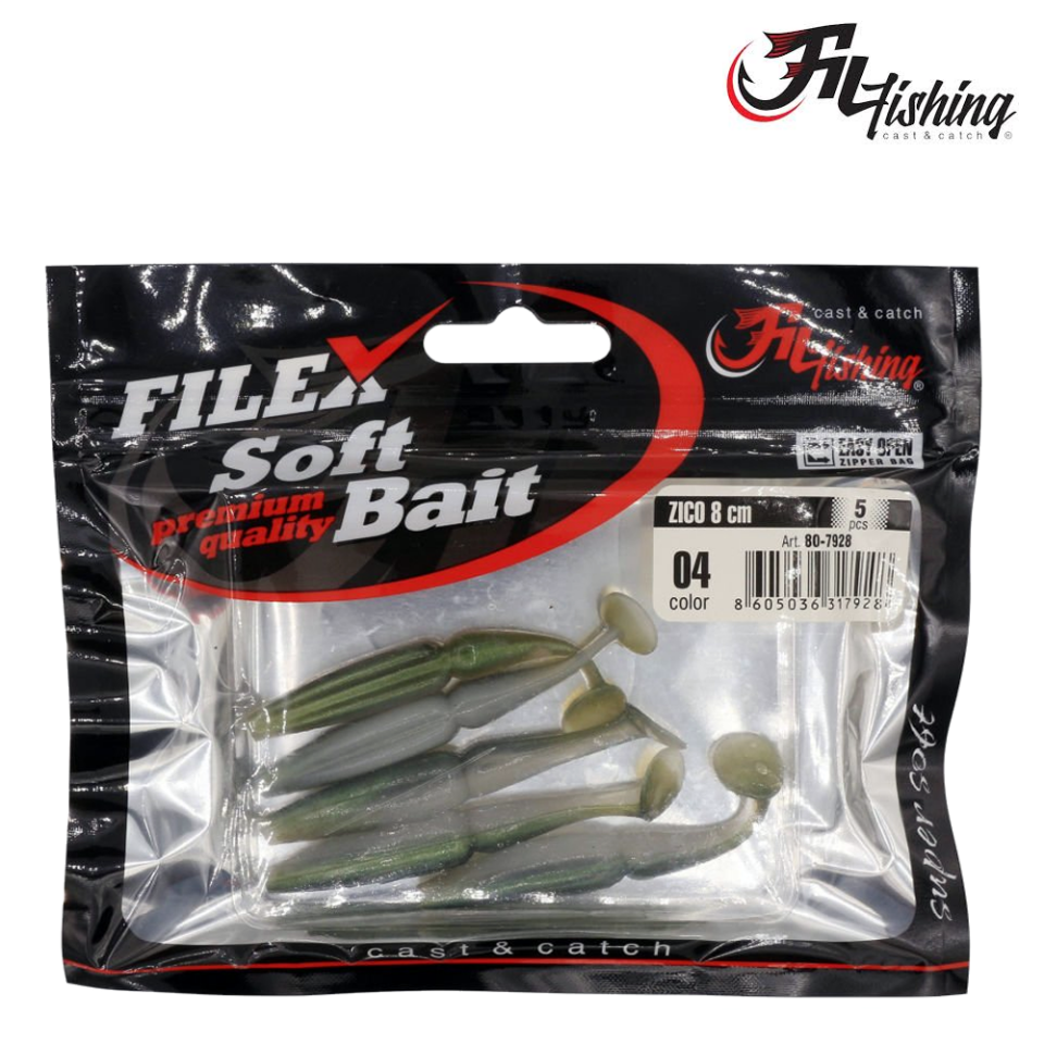 Soft Bait Zico 8Cm (5pcs)