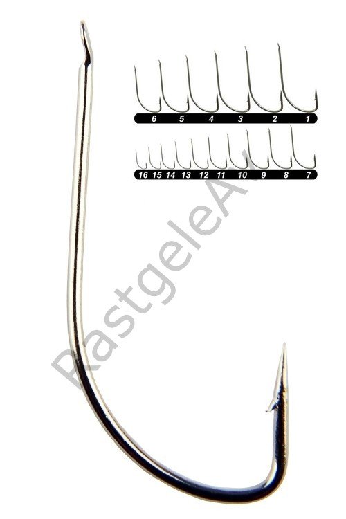 Youvella 1310 Kısa Pala Dövme Olta İğnesi 100'lü Kutu Nikel