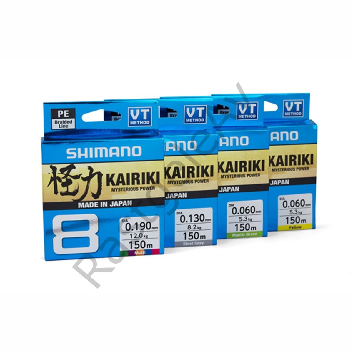 Shimano Kairiki 8 300m Yellow  0.215mm/20.8kg Yellow  0.215mm/20.8kg