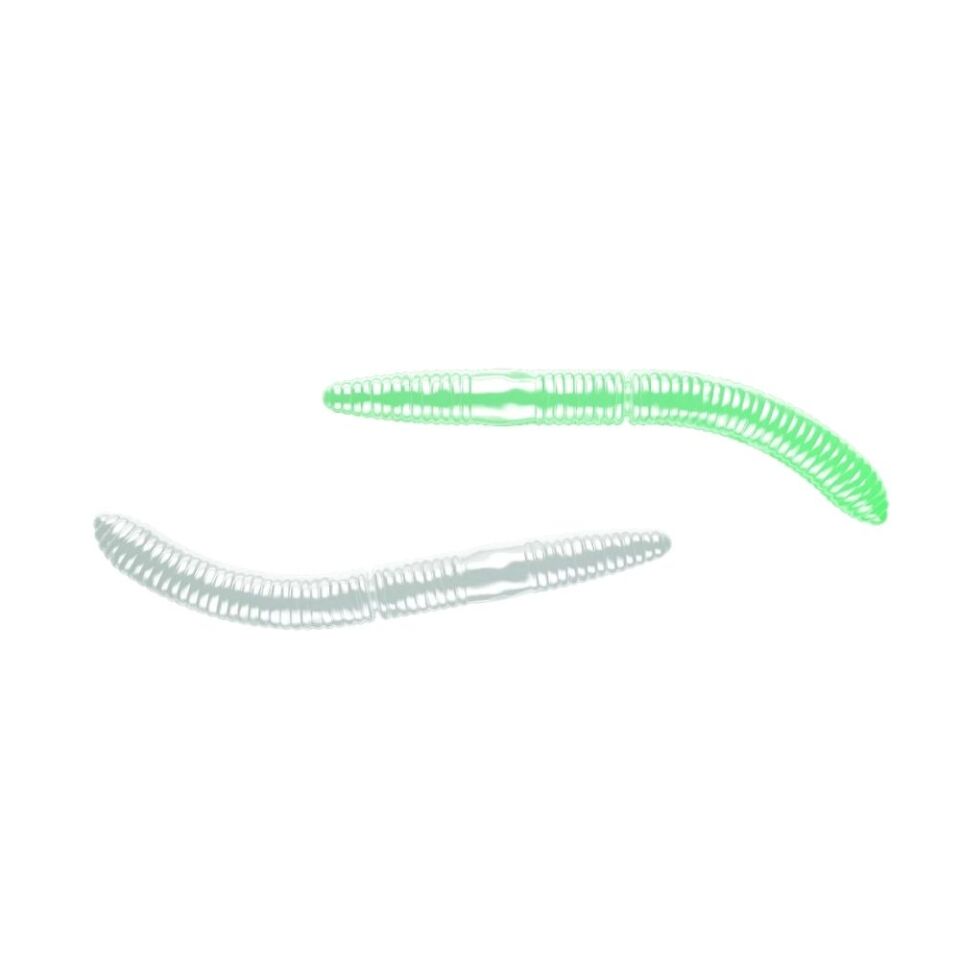 Libra Lures Fatty D’Worm Suni Yem 000-GLOW GREEN CHEESE - 65MM