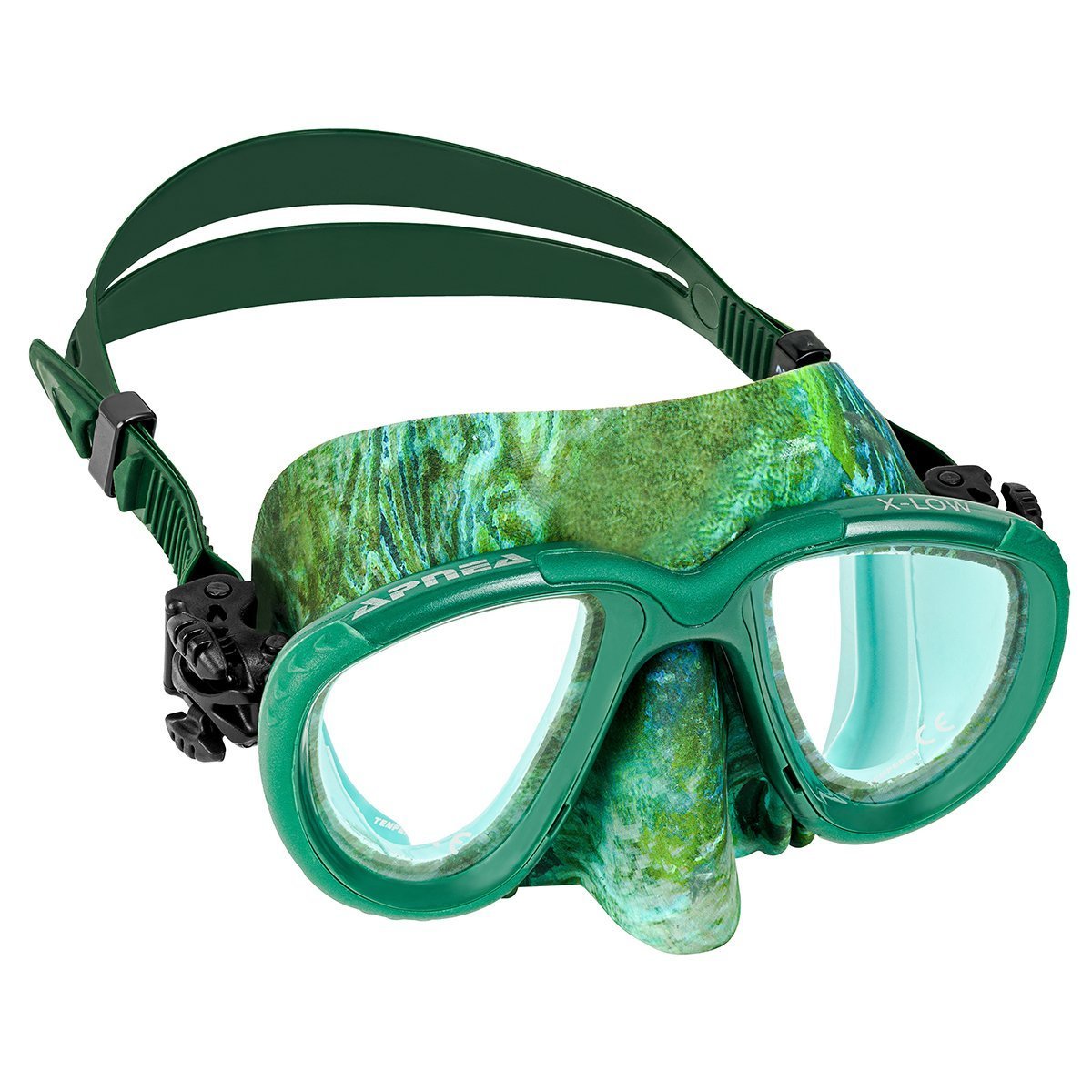 Apnea X Low Green Kamuflaj Maske