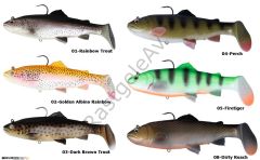 Savage gear 3D Trout Rattle Shad 12.5 cm 35 gr Suni Yem 01-Rainbow Trout