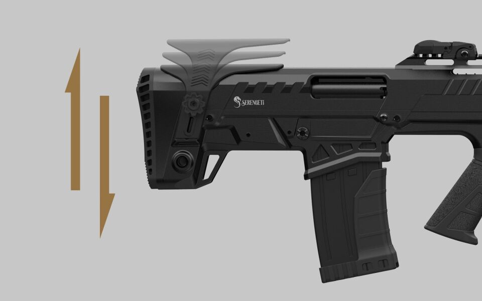 Serengeti Srbull Siyah Bullpup Av Tüfeği 12 Kalibre