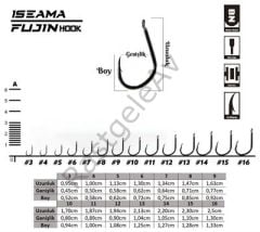 Fujin Iseama Deliksiz Düz Olta Kancası