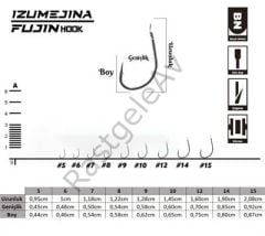 Fujin Izumejina Deliksiz Çapraz Olta Kancası