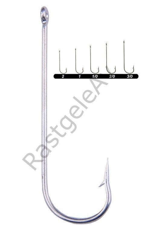 Youvella 1362 Uzun Pala Delikli Lüfer İğnesi 100lü Kutu Galvaniz