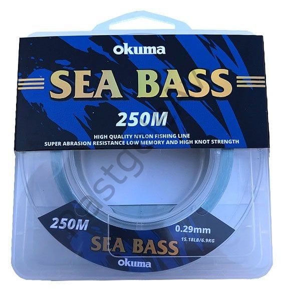 Okuma Sea Bass Nylon Moss Green Color 250 m 0,34mm