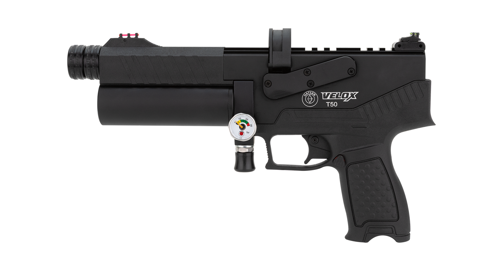 Hatsan Velox T50 Black PCP Havalı Tabanca (50 Kalibre)