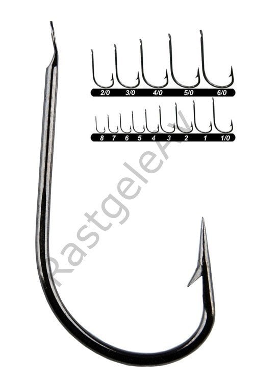 Youvella 1403 Kısa Pala Dövme Olta İğnesi 100'lü Kutu Black Nikel