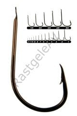 Youvella 1404 Kısa Pala Dövme Papağan Olta İğnesi 100'lü Kutu Bronz