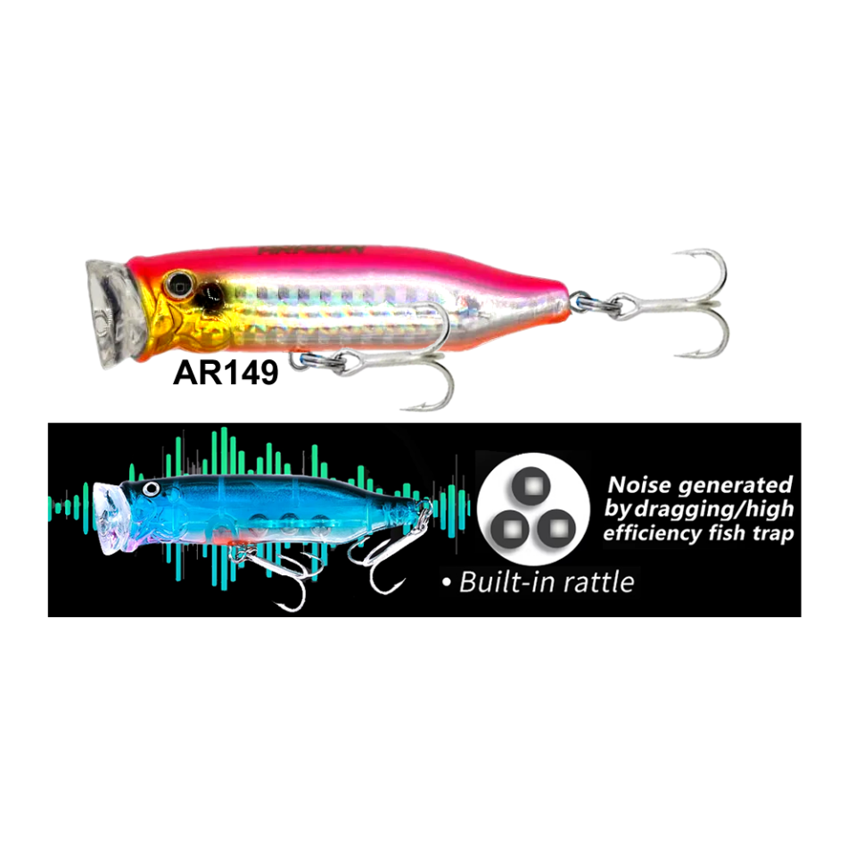 Rasta Popper 70Mm 10Gr Su Üstü Maket Balık AR149