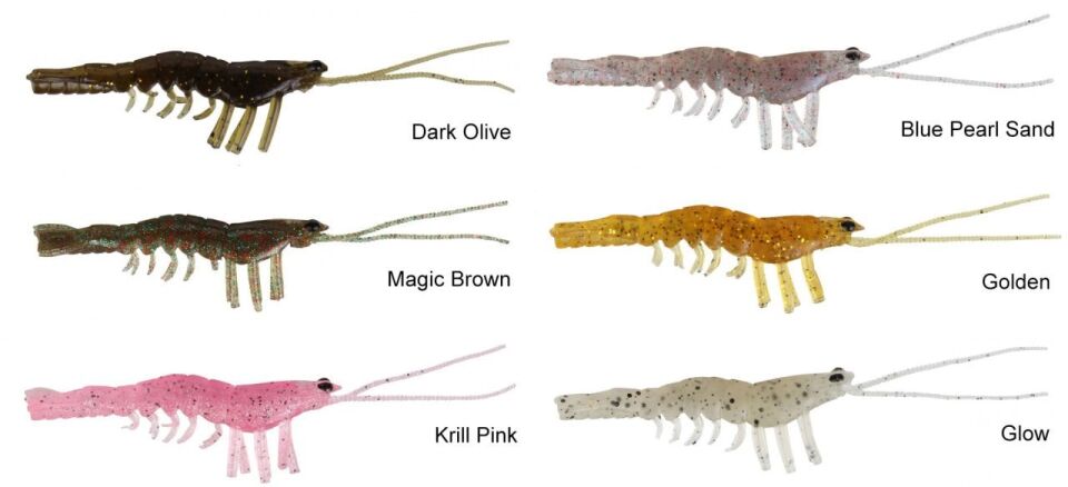 Savage gear LB Manic Shrimp 10 cm 4 Adet Sahte Balık Magic Brown
