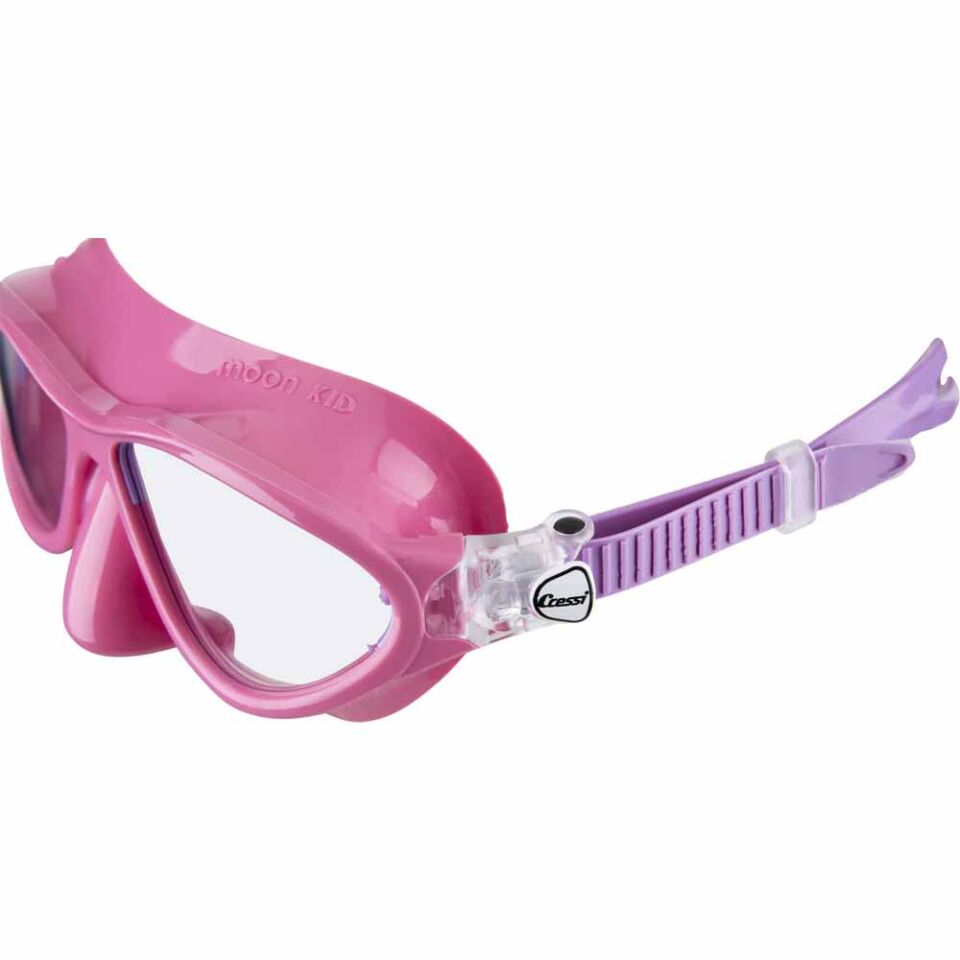 Cressi Moon Çocuk Yüzme ve Dalış Maskesi PINK - LILAC - 5-10 YAŞ