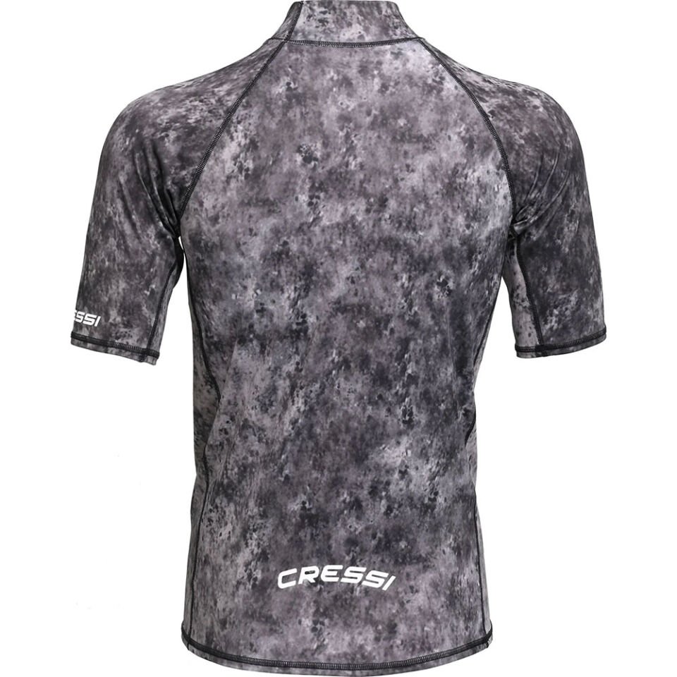 Cressi Rash Guard Man T-Shirt SİYAH GRİ KAMUFLAJ - S