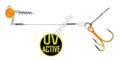 Balzer 16133 Silikon Yemler İçin Çelik Telli Spiral Kafa Rig UV Active 5.5cm
