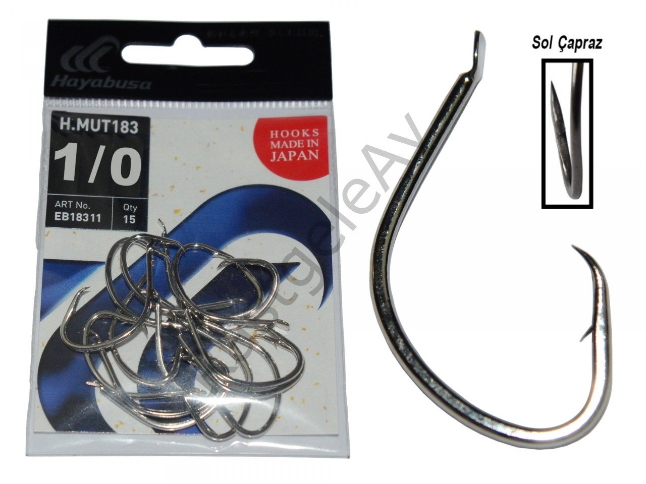 Hayabusa HMUT 183 Circle Dövme Olta İğnesi 15'li Paket Nikel