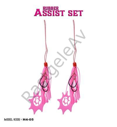 Fujin Rubber Hazır Skirt + Assist Set Pink H4-05