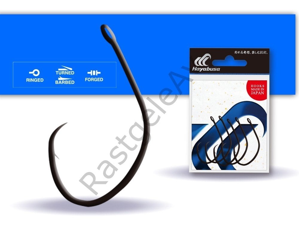 Hayabusa HCRL 186 Circle Delikli Çupra İğnesi Black Nikel