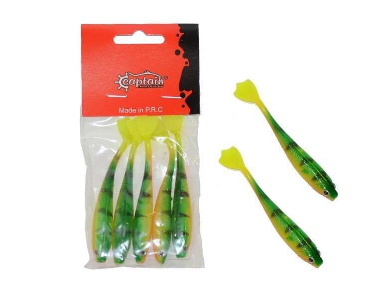 Captain 3566 Pencil Duck 9cm Levrek Silikonu 5li Paket Suni Yem 2