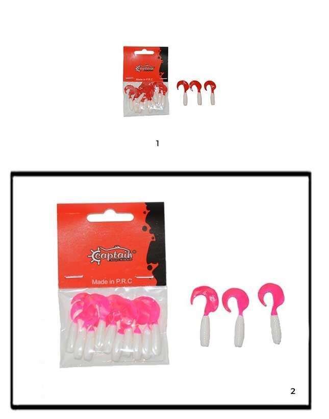 Captain 3565 Amadeus Twist Soft 4cm Levrek Silikonu 10lu Suni Yem 2