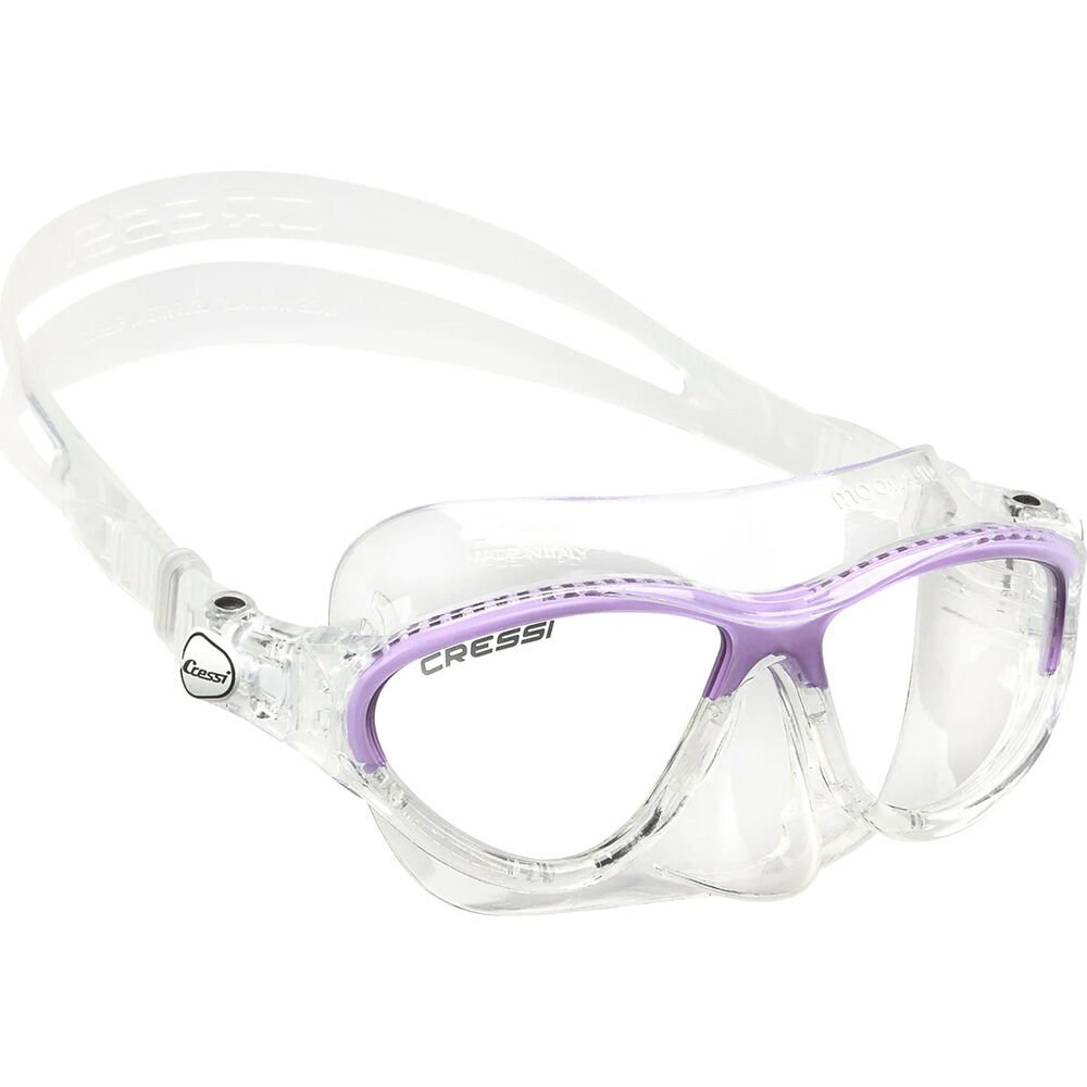 Cressi Moon Çocuk Yüzme ve Dalış Maskesi CLEAR - LILAC - 5-10 YAŞ