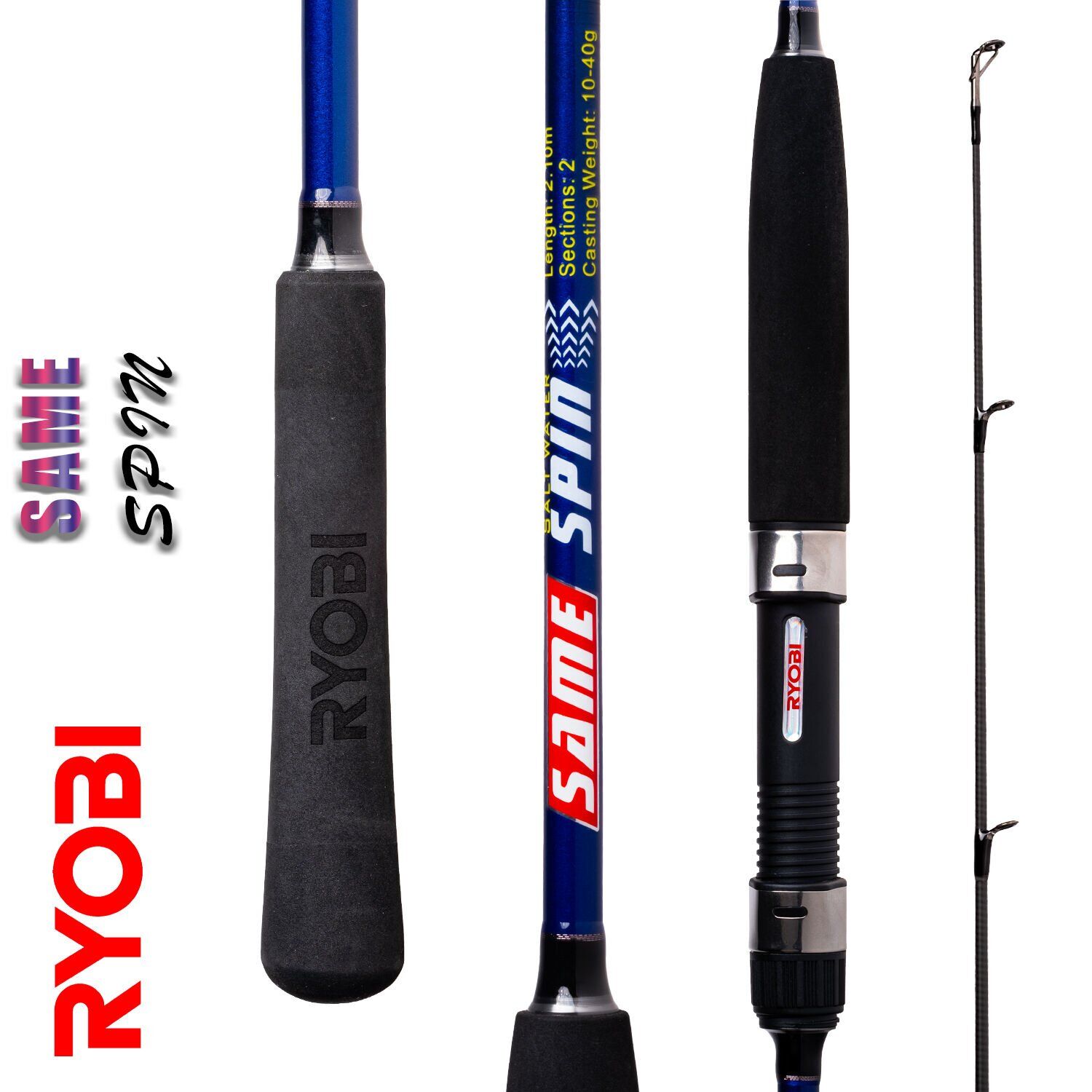 Ryobi Same 2.10 Mt 10-40 Gr Atarlı Spin Olta Kamışı