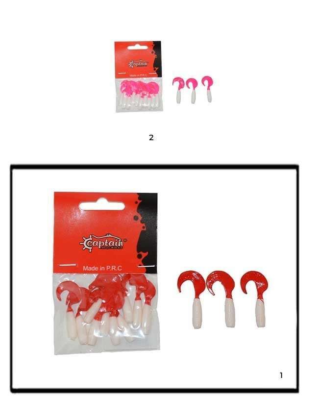 Captain 3565 Amadeus Twist Soft 4cm Levrek Silikonu 10lu Suni Yem 1