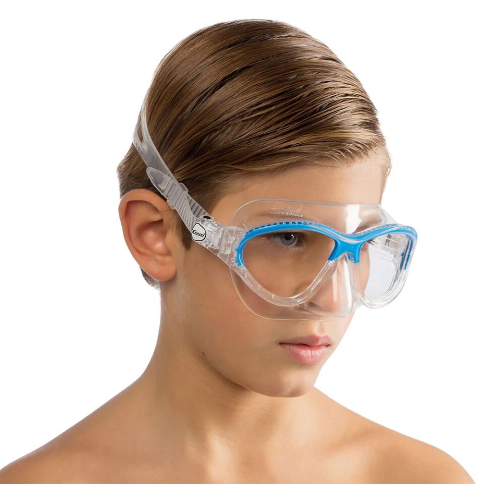 Cressi Moon Çocuk Yüzme ve Dalış Maskesi CLEAR - BLUE - 5-10 YAŞ