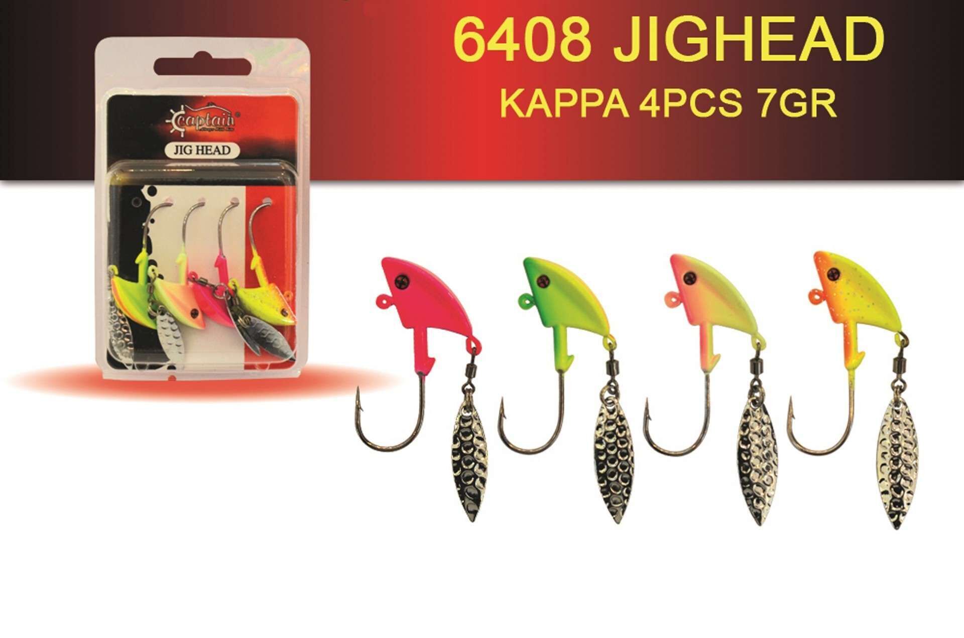 Captain Jig Head Kappa 4lü Mix Set Kaşıklı Jig Head Standart - 10 GR