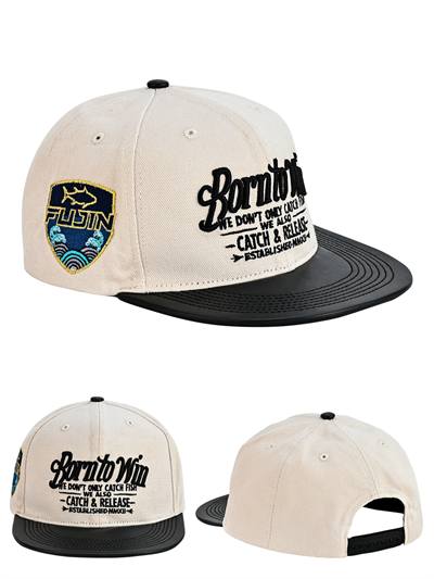 Fujin BTW Leather Visor Şapka Dirty White