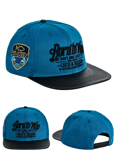 Fujin BTW Leather Visor Şapka Indigo