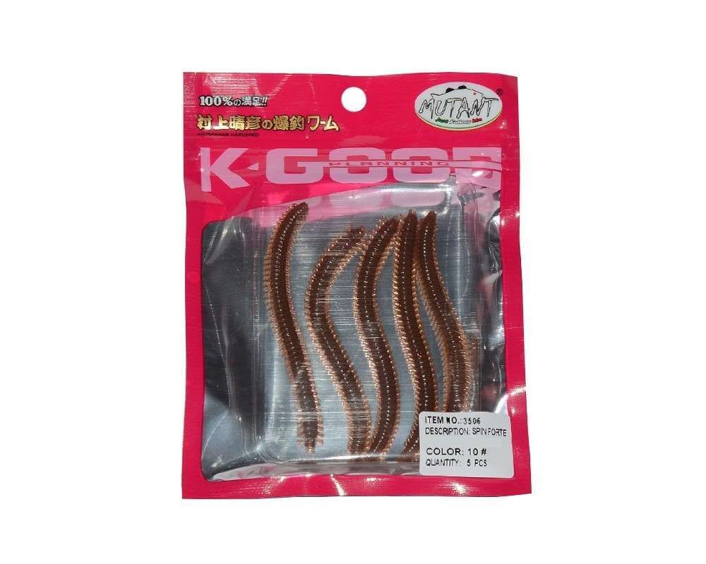 Mutant 3506 Spin Forte 75cm Aromalı LRF Silikon Suni Yem 5li Set 10