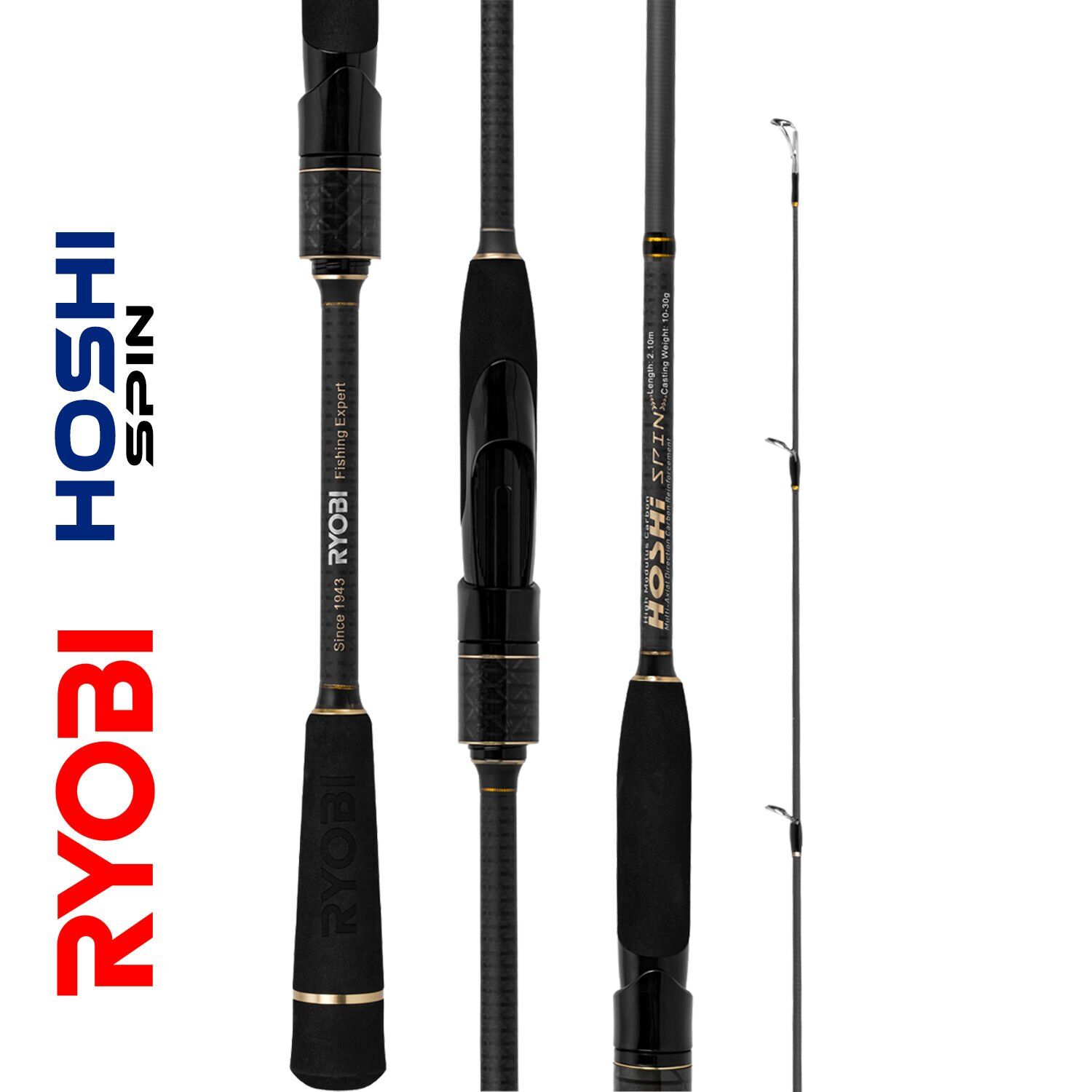 Ryobi Hoshi  2.40 Mt 10-30 Gr Atarlı Spin Olta Kamışı