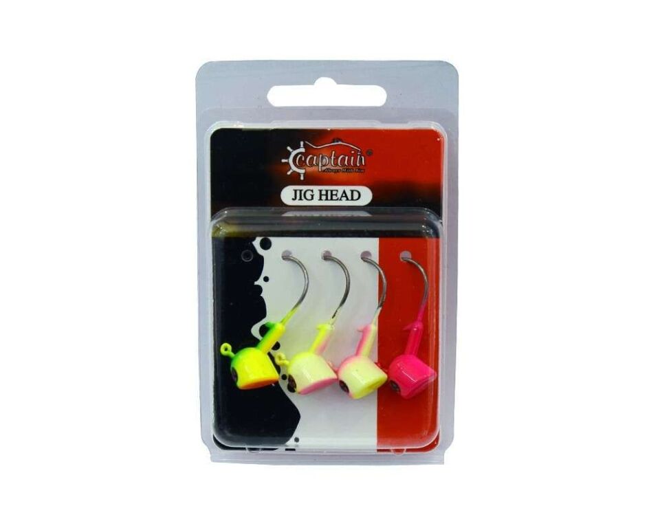Captain Jig Head Bastet 4lü Mix Set Kesik Kafa Jig Head Standart - 7 GR
