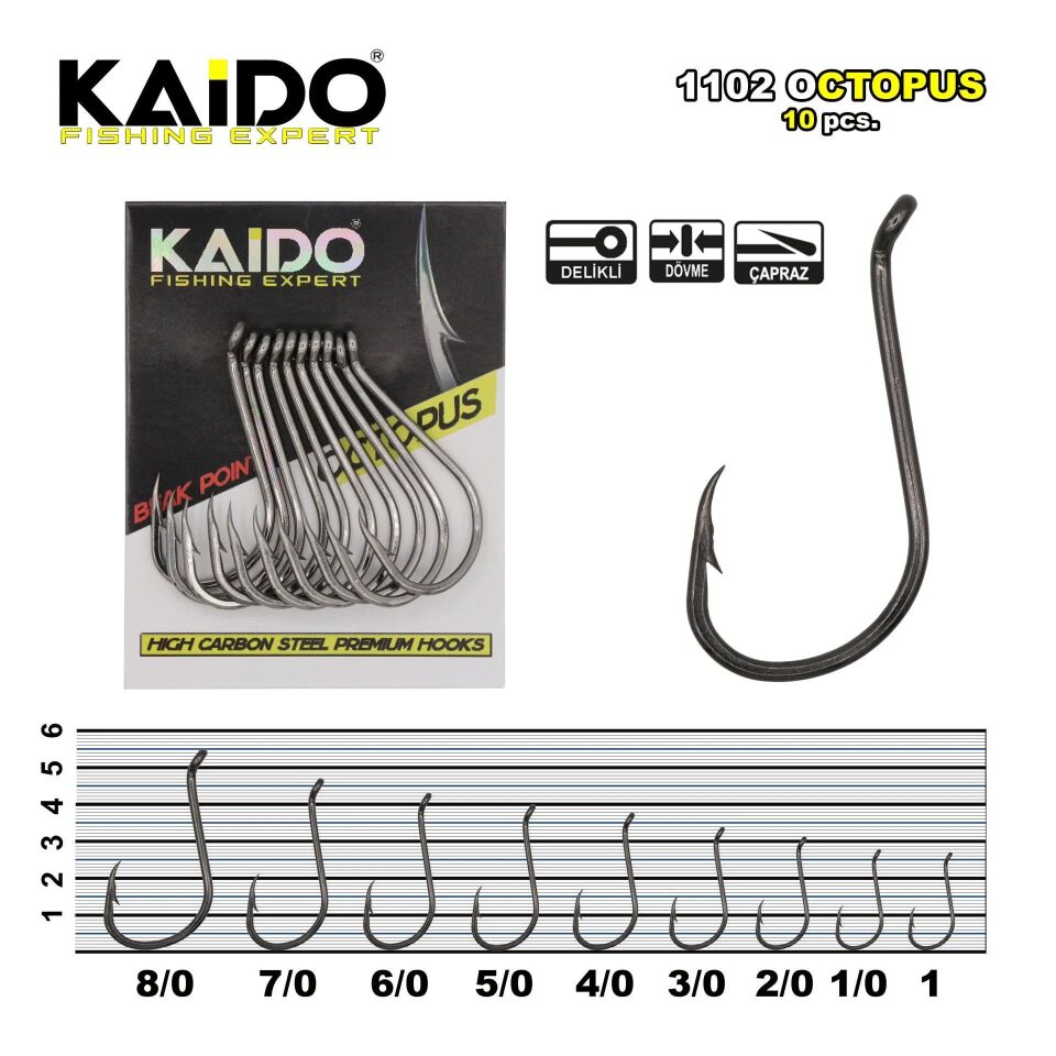 1102BN Octopus Beak Olta İğnesi (10 pcs)