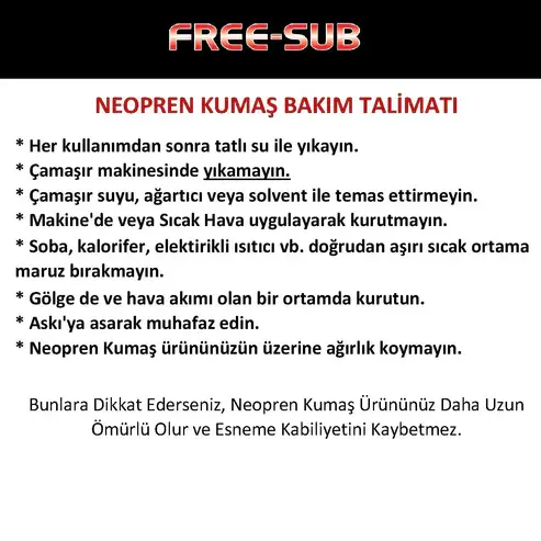 Free-Sub 2mm Smooth Yüzme, Sörf ve Dalış Elbisesi