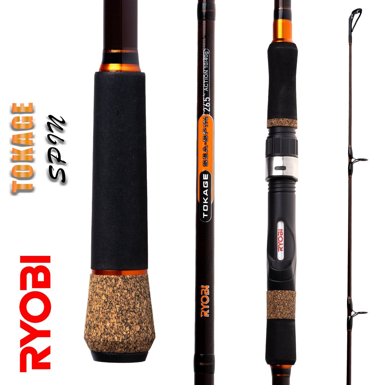 Ryobi Tokage 2.40 Mt 10-40 Gr Atarlı Spin Olta Kamışı