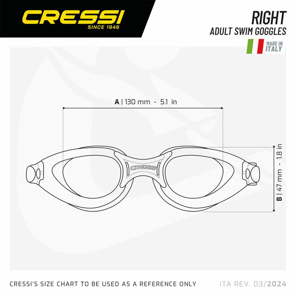 Cressi Right Deniz Gözlüğü BLACK-BLACK