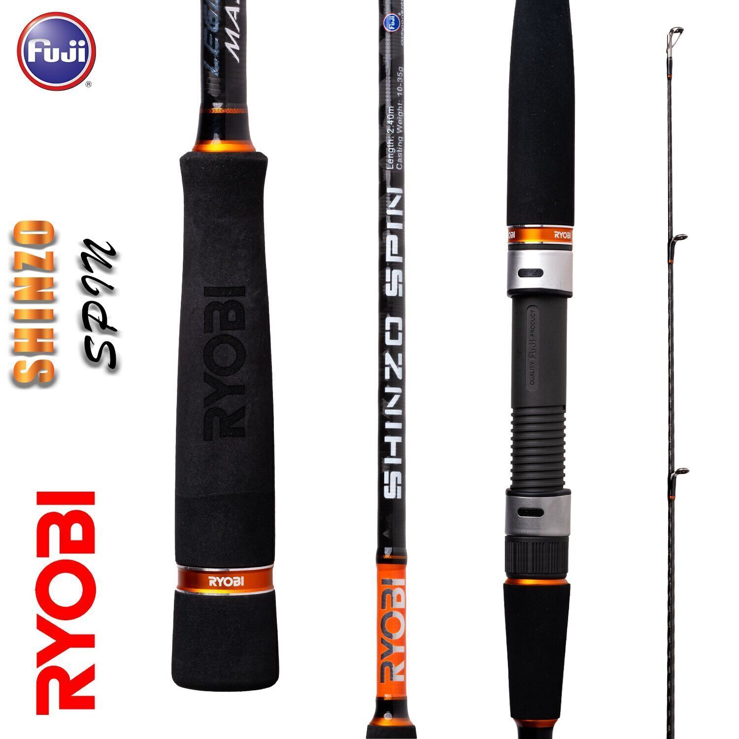 Ryobi Shinzo 2.70 Mt 14-42 Gr Atarlı Spin Olta Kamışı