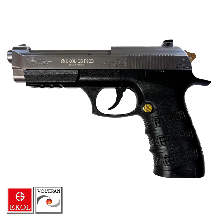 EKOL S P92 B Polimer Füme Altın Havalı Tabanca - Blowback