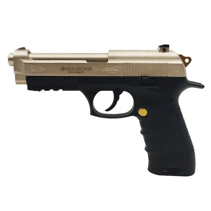 EKOL S P92 B Polimer Saten Altın Havalı Tabanca - Blowback