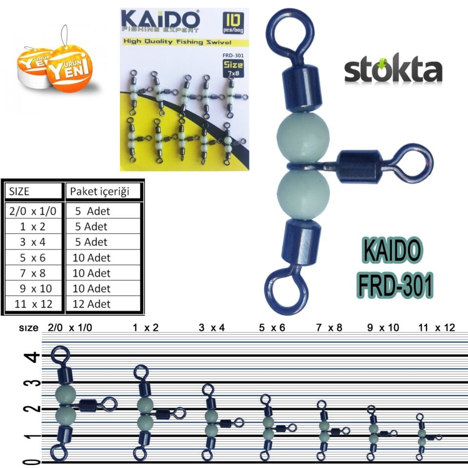 Inox Boncuklu Bilyalı Üçlü Fırdöndü 10lu