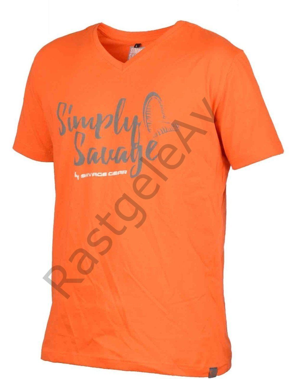 Savage gear Simply  Savage V-neck Tee Grey T-Shirt M